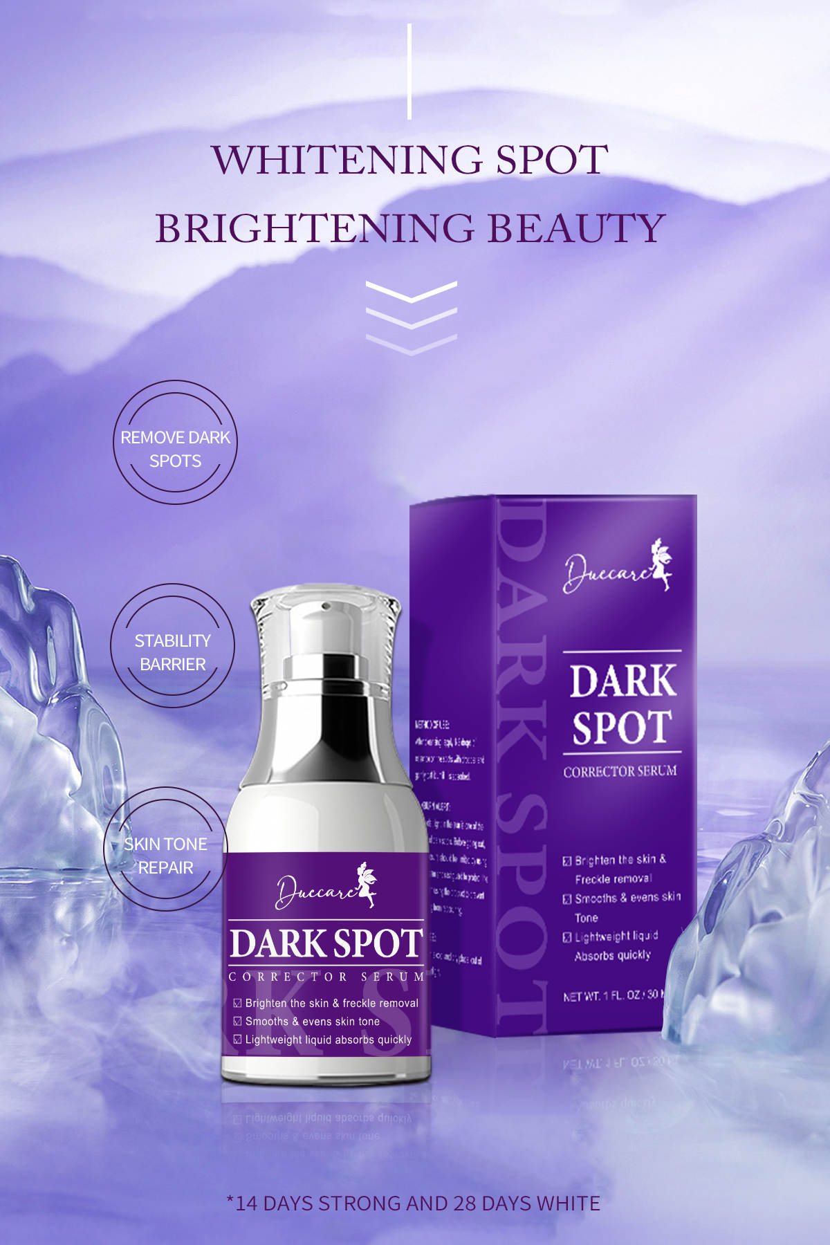 Due Care Dark Spot Corrector Serum & diminish hyperpigmentation with Skin whitening Effect