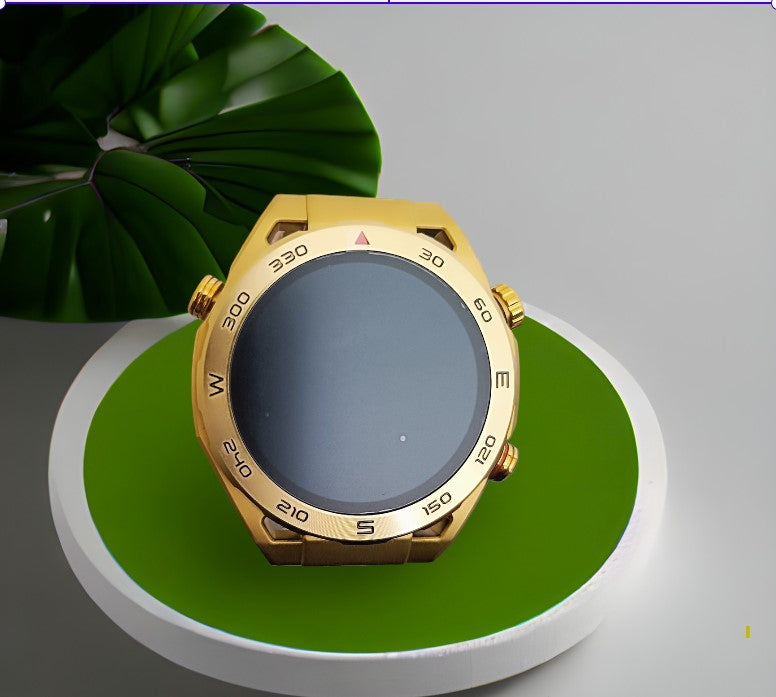 Stylish Men Smart Watch Amoled 1.45 inch Display Round Bluetooth works for Android IOS Sport Smartwatch