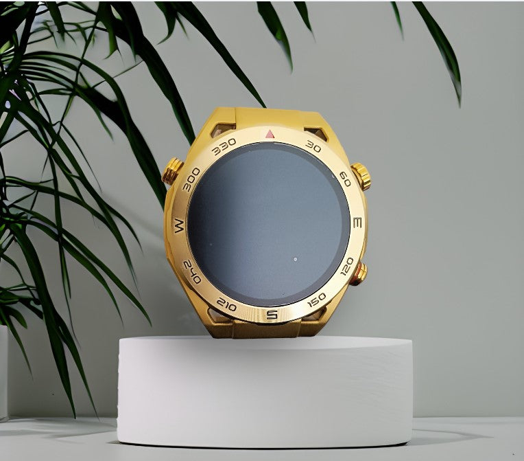 Stylish Men Smart Watch Amoled 1.45 inch Display Round Bluetooth works for Android IOS Sport Smartwatch