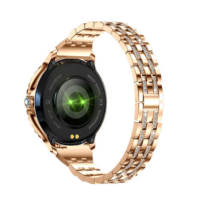 Smart Design watch for Smart Women's in new Hot Stylish look in round shape with Zircon stones, BT Call & with other smart Features