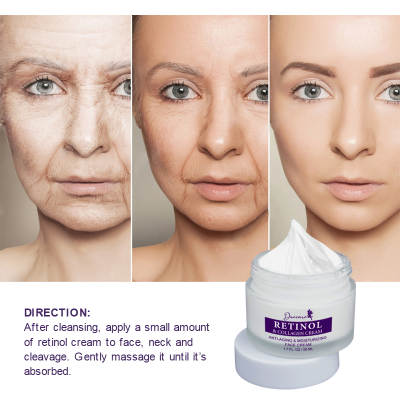 HOT SELLING....Due Care Instant Anti-Aging Wrinkle remover Cream with 2.5%  Retinol Moisturizer , Hyaluronic acid and Vitamin E 50Ml