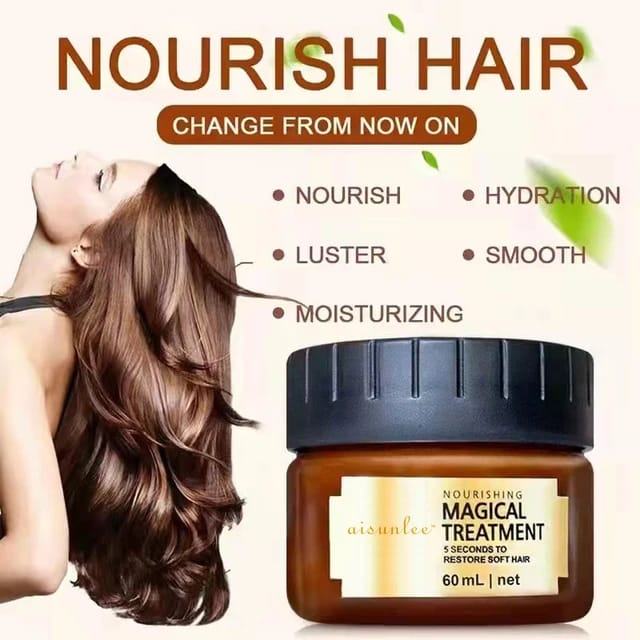 Magical Keratin Hair Conditioner Treatment for Damaged Hair with Vitamins Repair Hair like Salon Care