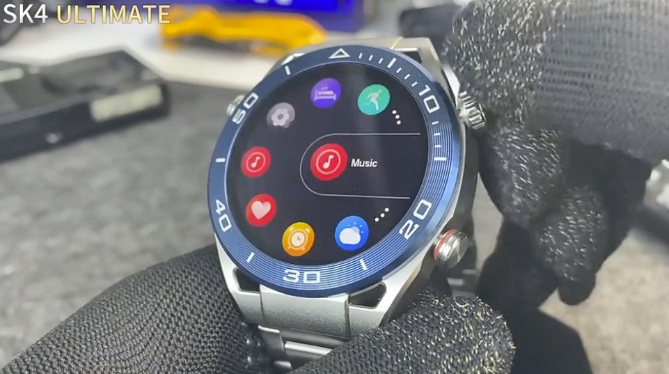 Stylish Men Smart Watch Amoled 1.45 inch Display Round Bluetooth works for Android IOS Sport Smartwatch