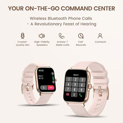 Hot Sale Smartwatch for Women's Waterproof BT Call Smart Watch Big Screen