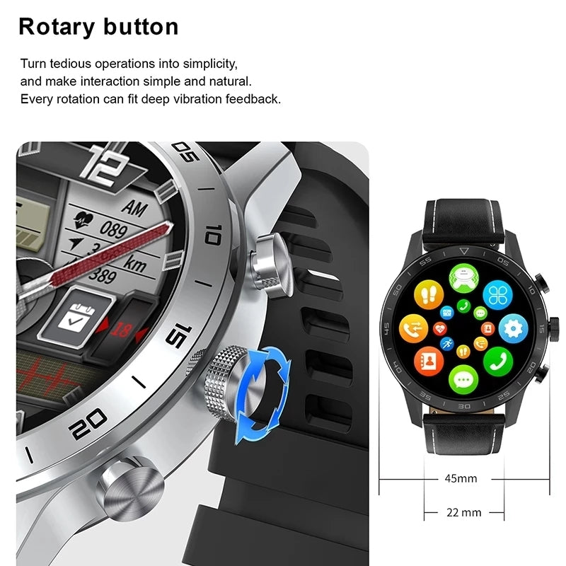 LIGE NEW Smart Watch ECG Monitoring 1.39inch 454*454dpi Screen BT Call Wireless Charging