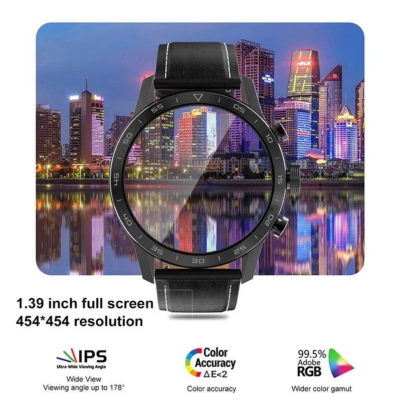 LIGE NEW Smart Watch ECG Monitoring 1.39inch 454*454dpi Screen BT Call Wireless Charging