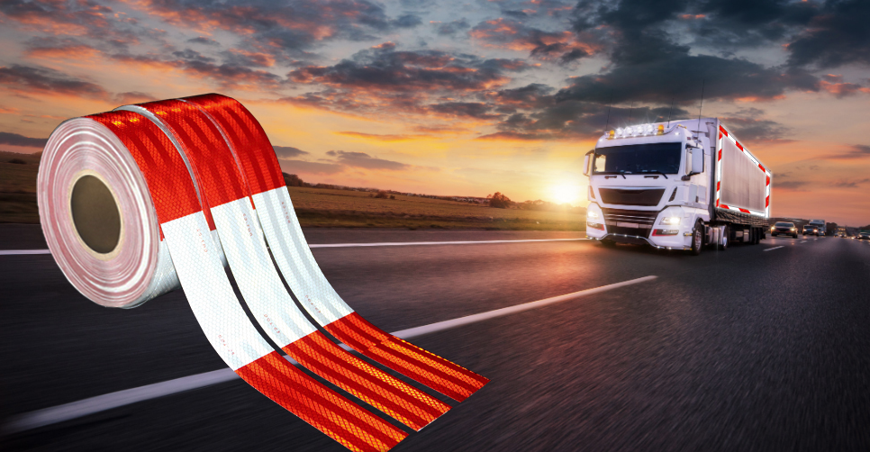 Reflective Tape 50mm X 48m for for Cars, Trailers, Trucks ,160 FT High Visibility Contrast Duct Safety Sticker Strips.