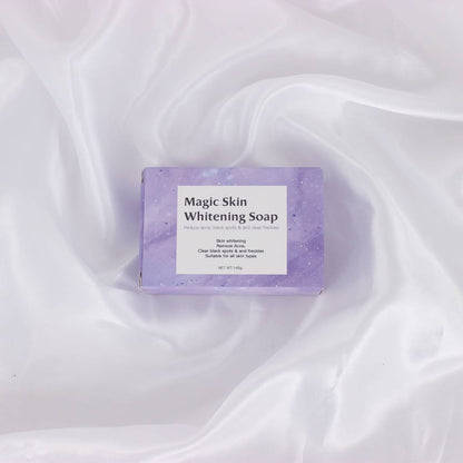 Cherchez-vous un moyen naturel de blanchir votre peau ? Le savon blanchissant Magic Skin est la solution parfaite ! .Due Care Savon blanchissant magique pour la peau