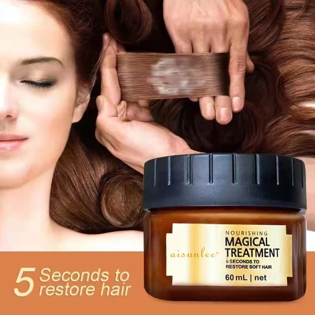 Magische Keratin-Haarspülung für geschädigtes Haar mit Vitaminen, die das Haar wie im Salon repariert