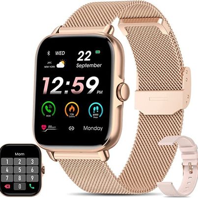 Heiße Verkaufs-Smartwatch für Damen mit wasserdichtem BT-Anruf-Smartwatch-Großbildschirm
