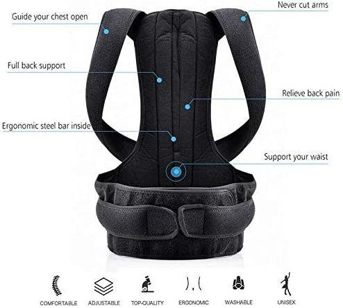 Correcteur de Posture réglable pour la colonne vertébrale, Protection du dos et des épaules, ceinture thérapeutique de Correction de Posture