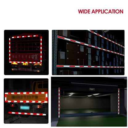 Reflective Tape 50mm X 48m for  for Cars, Trailers, Trucks ,160 FT High Visibility Contrast Duct Safety Sticker Strips.