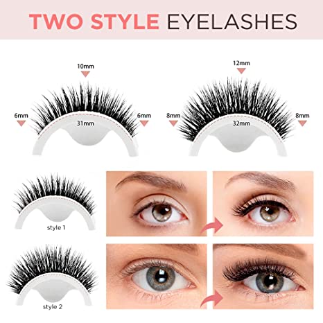 REUSABLE SELF-ADHESIVE EYELASHES, NO GLUE NEEDED