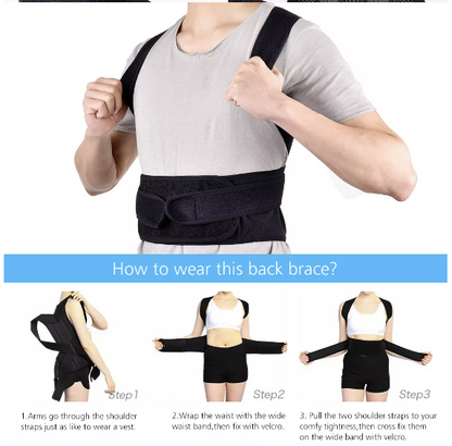 Adjustable Humpback Spine Posture Corrector Protection Back Shoulder Support Posture Correction Therapy Belt