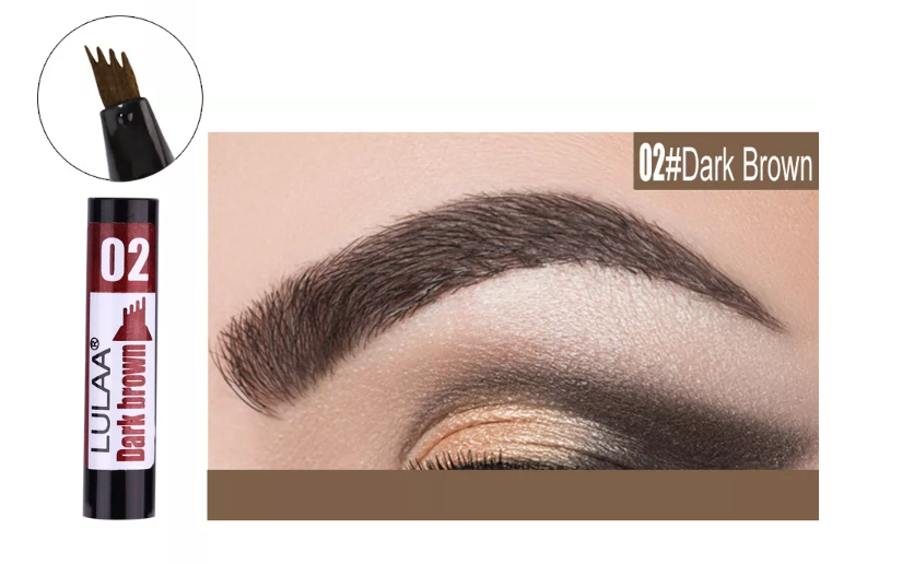 Augenbrauenstift mit 4 Gabelspitzen, Tattoo-Pigment, Permanent-Make-up, Microblading-Augenbrauenstift, wasserdicht