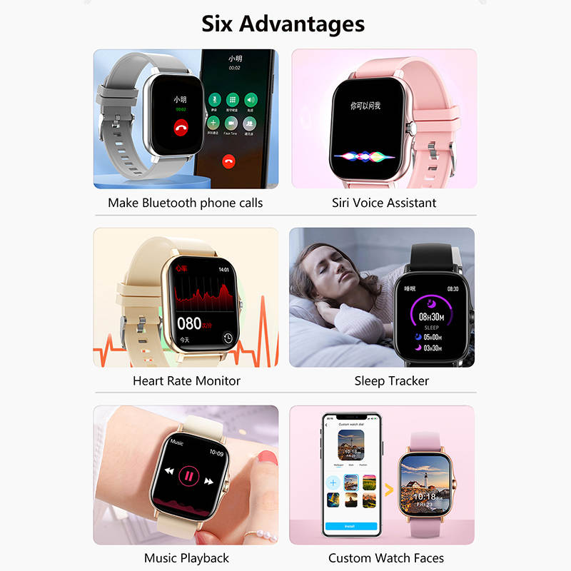 Hot Selling women's Smartwatch fitness Waterproof BT Call Smart Watch watches Big Screen