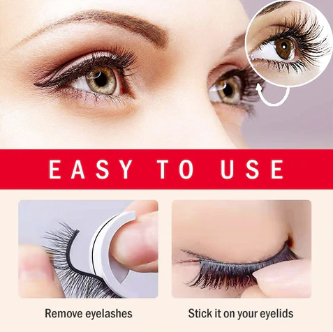 REUSABLE SELF-ADHESIVE EYELASHES, NO GLUE NEEDED